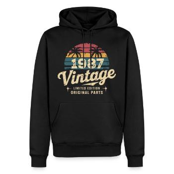 Großartig seit 1987 1987 Geburtstagsgeschenk - Männer Premium Bio Hoodie - Schwarz - Vorne - Nico (187cm)