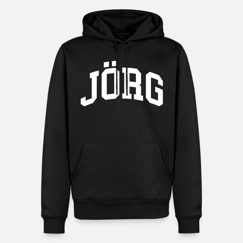 Joerg - Sweat à capuche Premium bio Homme - noir