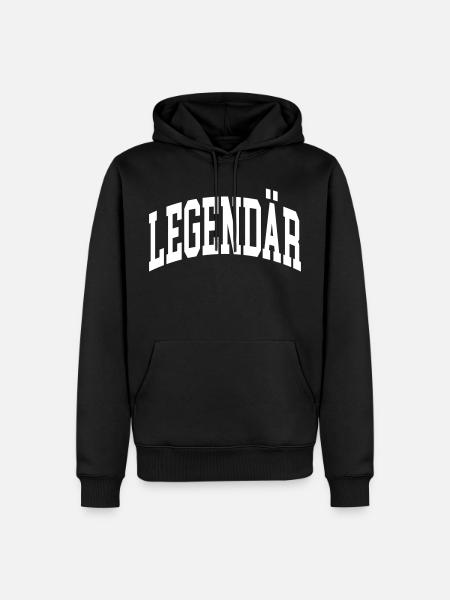 Legendär - Männer Premium Bio Hoodie - Schwarz