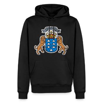 Canary Island Symbol - Männer Premium Bio Hoodie - Schwarz - Vorne - Nico (187cm)