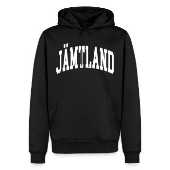Jämtland - Männer Premium Bio Hoodie - Schwarz - Vorne - Nico (187cm)