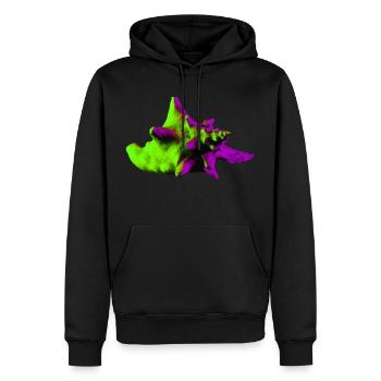 Coquille Pop Art - Sweat à capuche Premium bio Homme - noir - Devant - Nico (187cm)