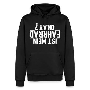 Fahrrad Mountainbike Downhill Rennrad MTB okay - Männer Premium Bio Hoodie - Schwarz - Vorne - Nico (187cm)