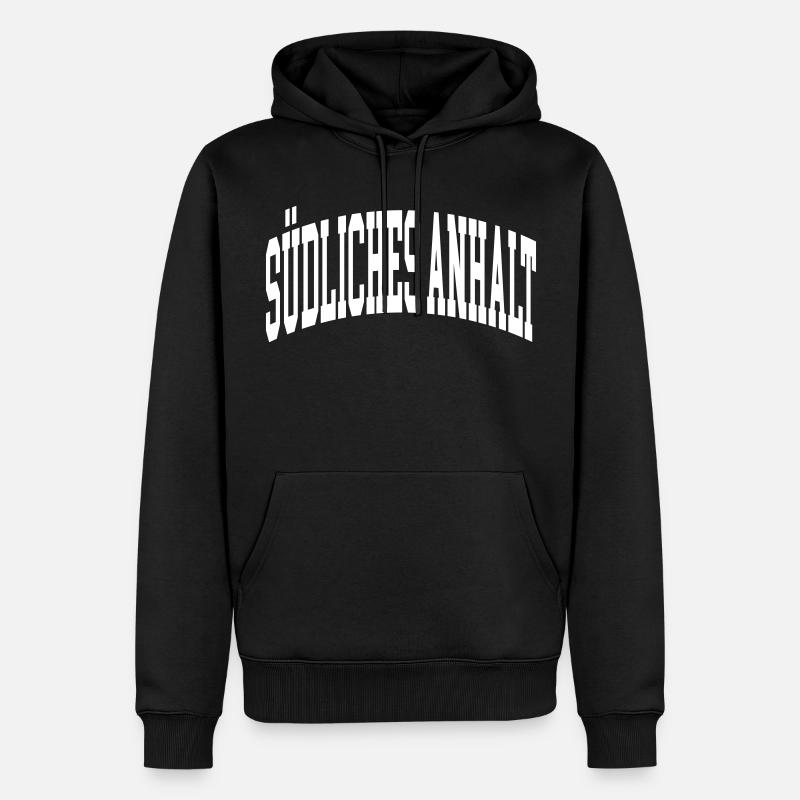 Sud de l’Anhalt - Sweat à capuche Premium bio Homme - noir