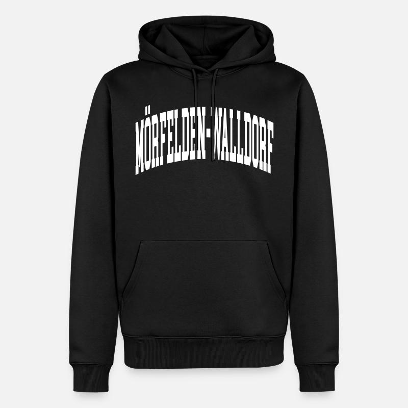 Mörfelden-Walldorf - Sweat à capuche Premium bio Homme - noir