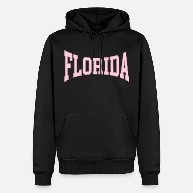 Florida - Männer Premium Bio Hoodie - Schwarz