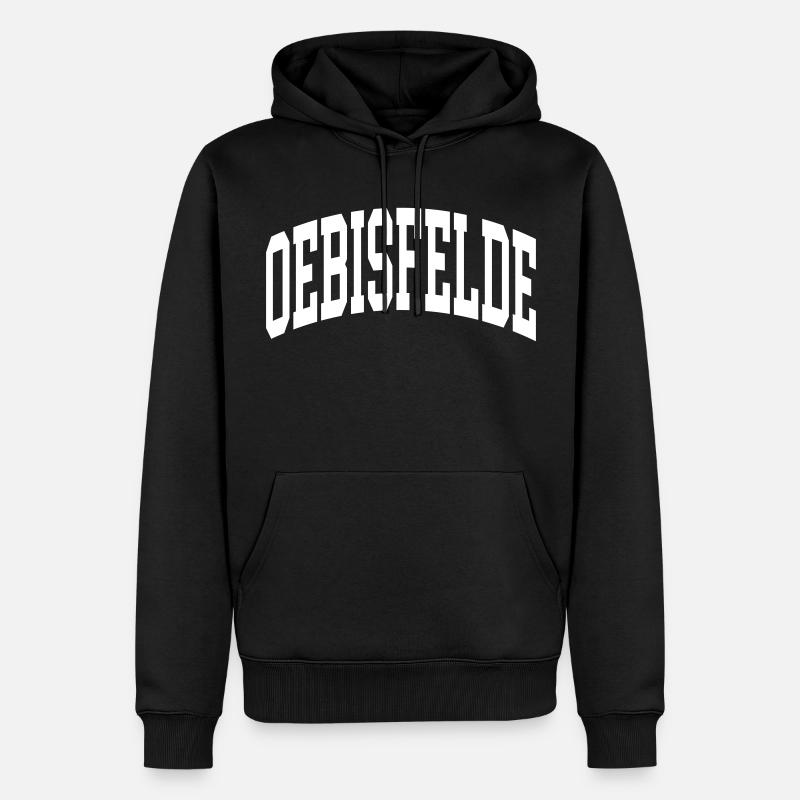 Oebisfelde - Sweat à capuche Premium bio Homme - noir