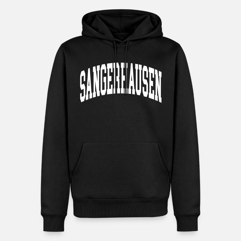 Sangerhausen - Männer Premium Bio Hoodie - Schwarz