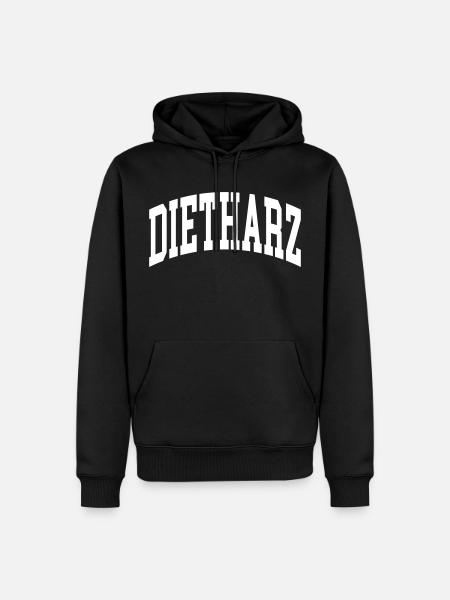 Dietharz - Männer Premium Bio Hoodie - Schwarz