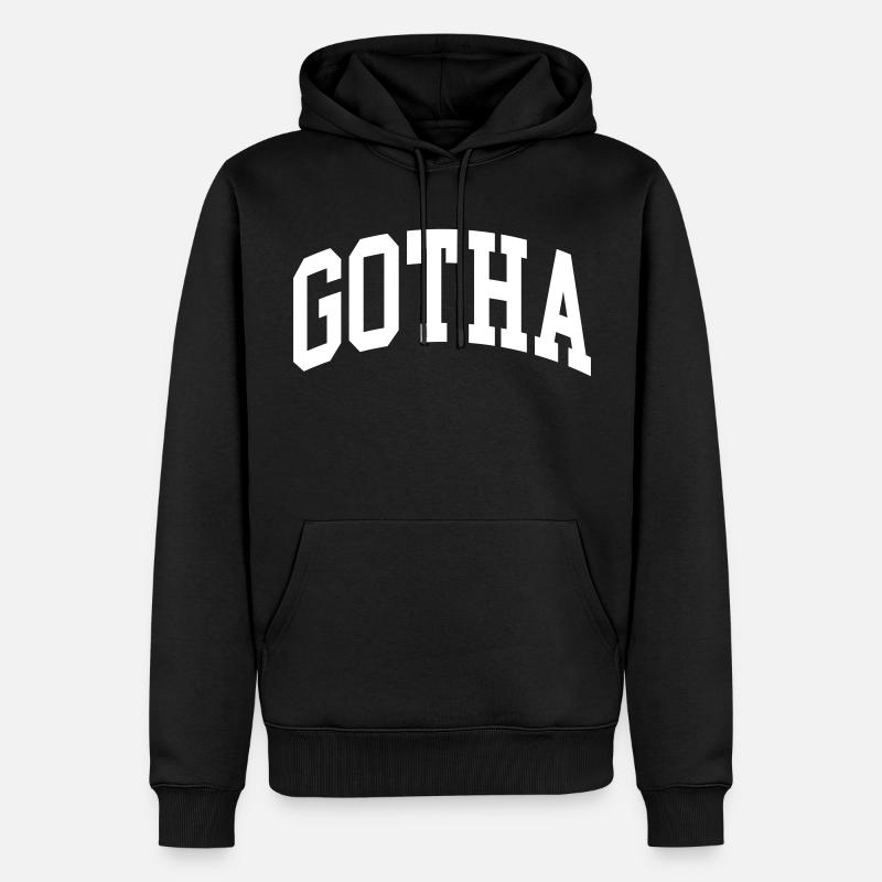 Gotha - Männer Premium Bio Hoodie - Schwarz