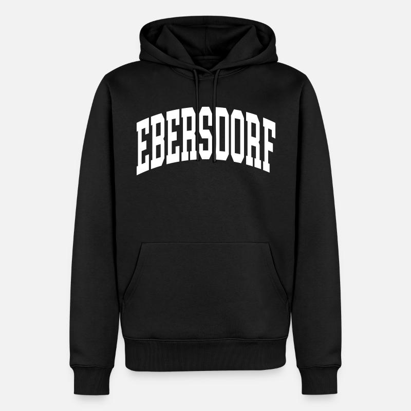 Ebersdorf - Sweat à capuche Premium bio Homme - noir