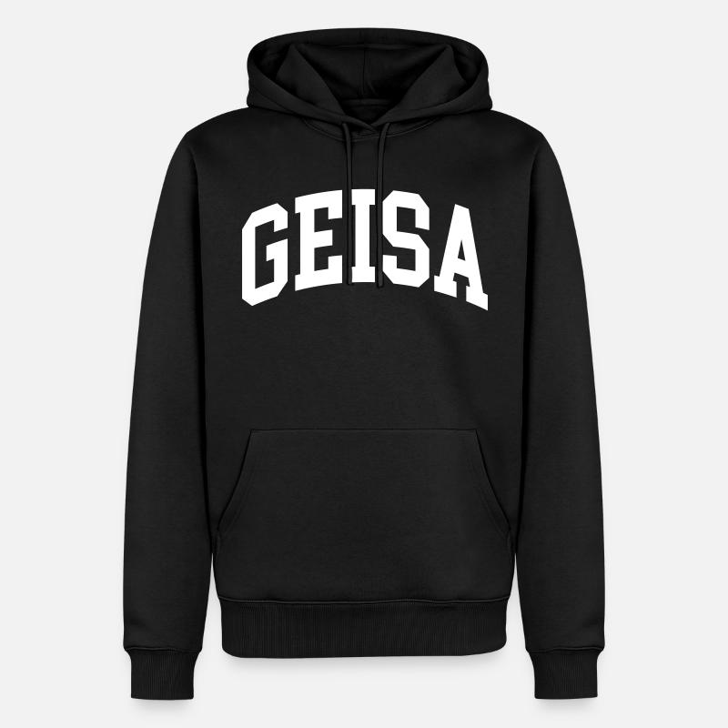 Geisa - Sweat à capuche Premium bio Homme - noir