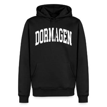Dormagen - Sweat à capuche Premium bio Homme - noir - Devant - Nico (187cm)
