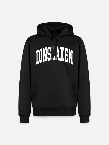 Dinslaken - Premium økologisk hettegenser for menn - svart