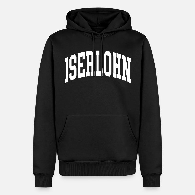 Iserlohn - Sweat à capuche Premium bio Homme - noir
