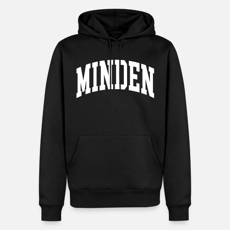 Minden - Männer Premium Bio Hoodie - Schwarz