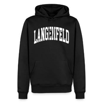 Canton de Langenfeld - Sweat à capuche Premium bio Homme - noir - Devant - Nico (187cm)