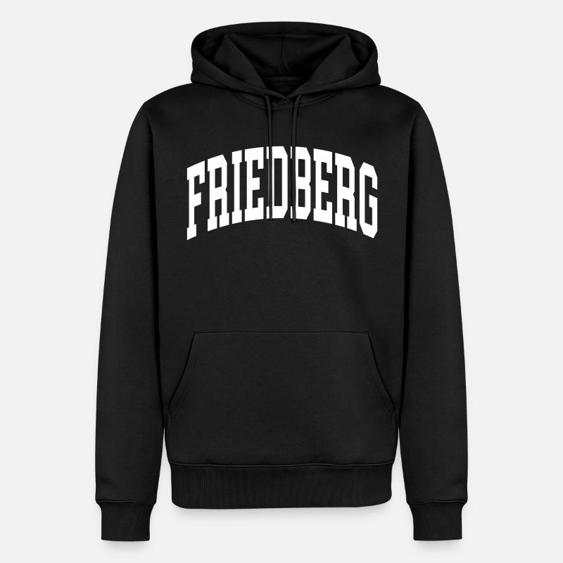 Friedberg - Sweat à capuche Premium bio Homme - noir