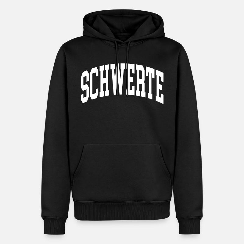 Schwerte - Männer Premium Bio Hoodie - Schwarz