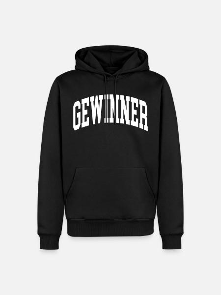 Gewinner - Männer Premium Bio Hoodie - Schwarz
