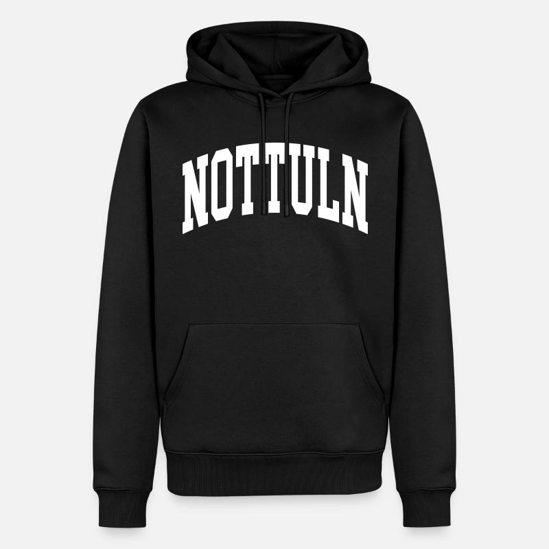 Nottuln - Sweat à capuche Premium bio Homme - noir