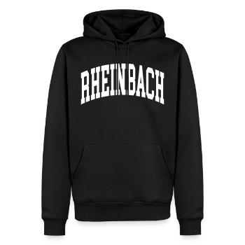 Canton de Rheinbach - Sweat à capuche Premium bio Homme - noir - Devant - Nico (187cm)