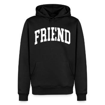Ami - Sweat à capuche Premium bio Homme - noir - Devant - Nico (187cm)