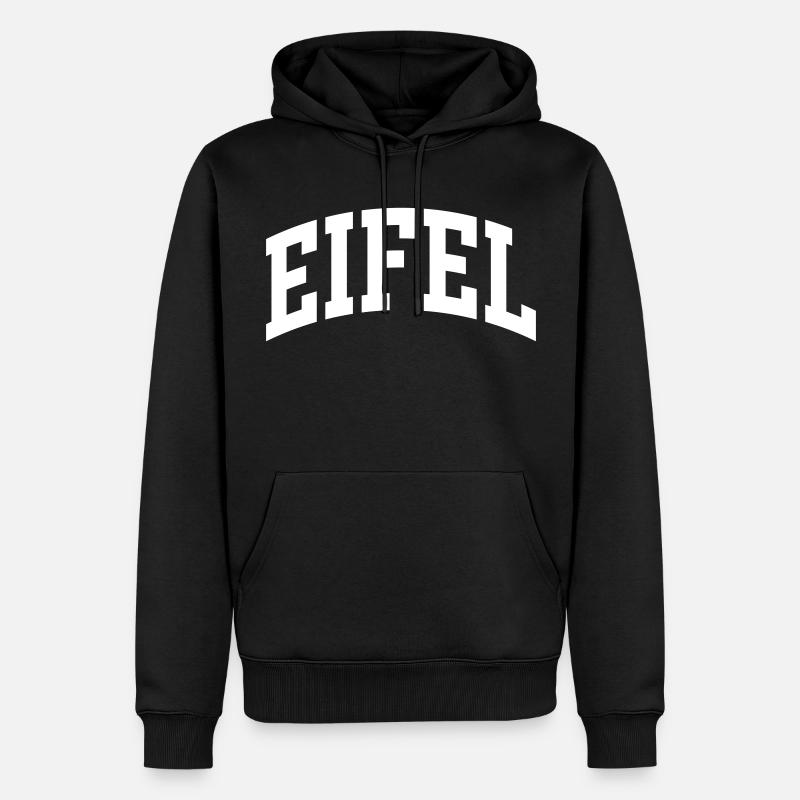 Eifel - Männer Premium Bio Hoodie - Schwarz