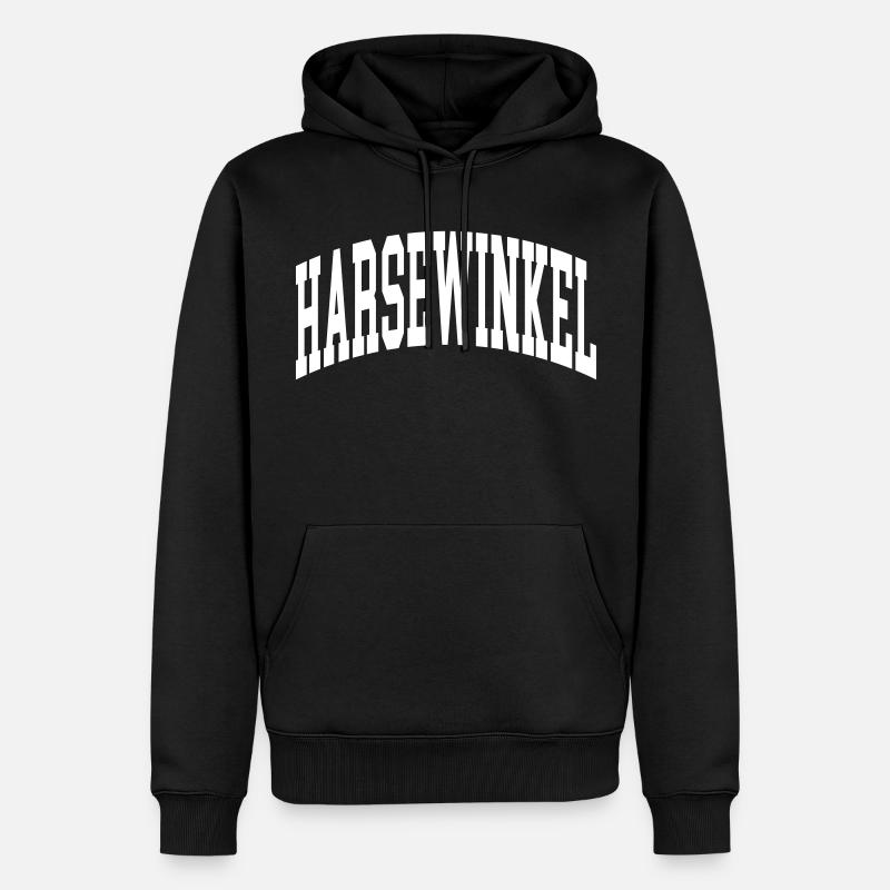 Harsewinkel - Sweat à capuche Premium bio Homme - noir