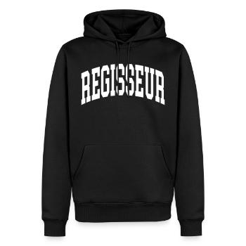 Director - Men’s Premium Organic Hoodie - black - Front - Nico (187cm)
