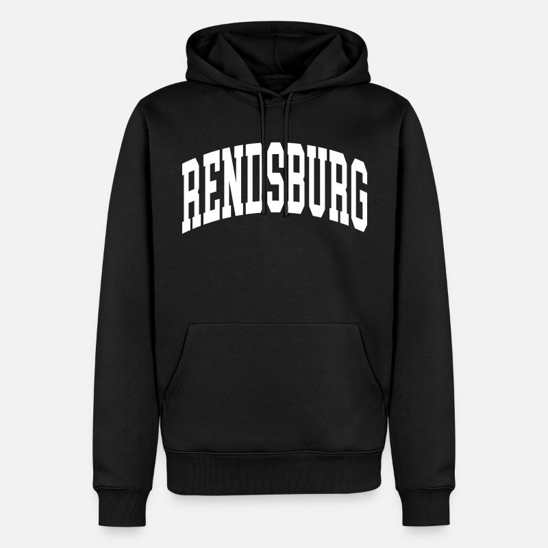 Rendsburg - Sweat à capuche Premium bio Homme - noir