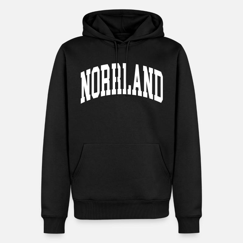 Norrland - Sweat à capuche Premium bio Homme - noir