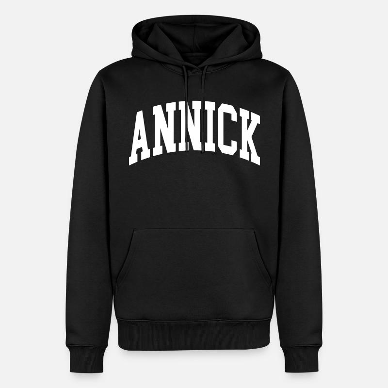 Annick - Männer Premium Bio Hoodie - Schwarz