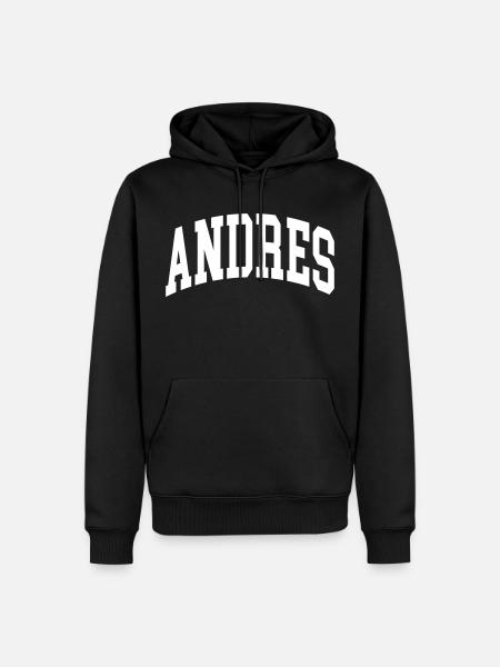 Andres - Men’s Premium Organic Hoodie - black
