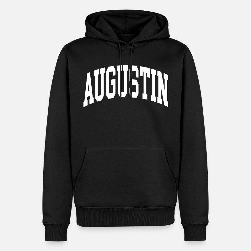 Augustin - Sweat à capuche Premium bio Homme - noir