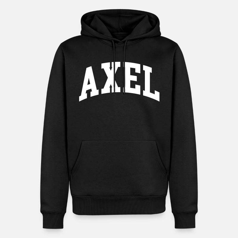 Axel - Männer Premium Bio Hoodie - Schwarz