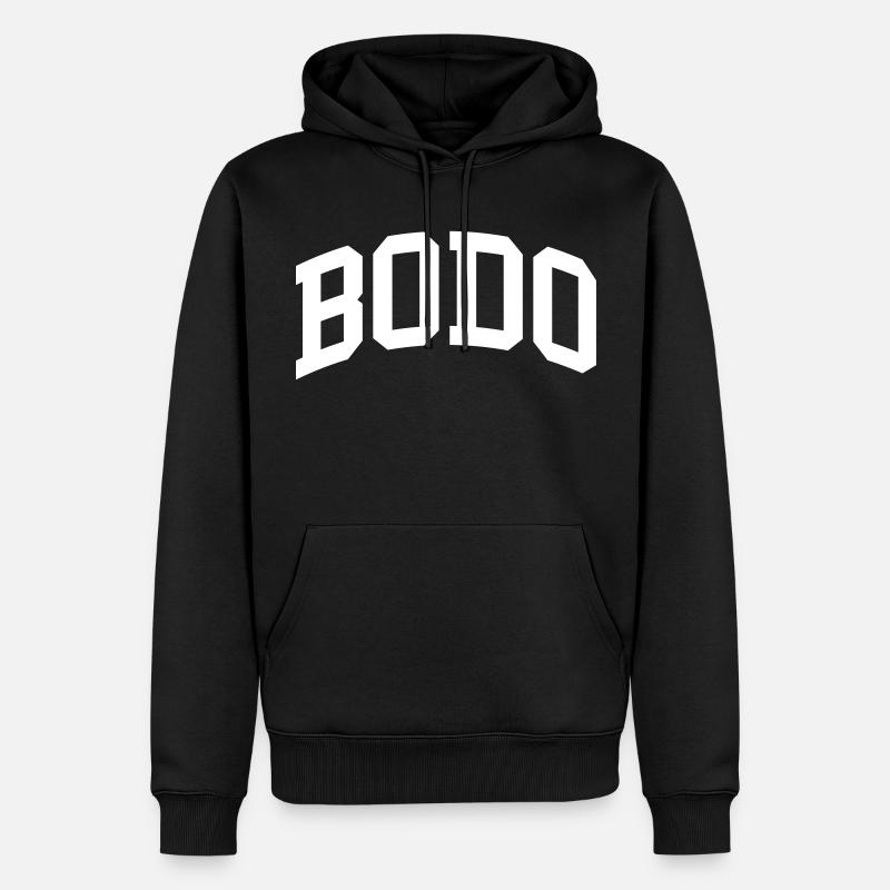 Bodo - Sweat à capuche Premium bio Homme - noir