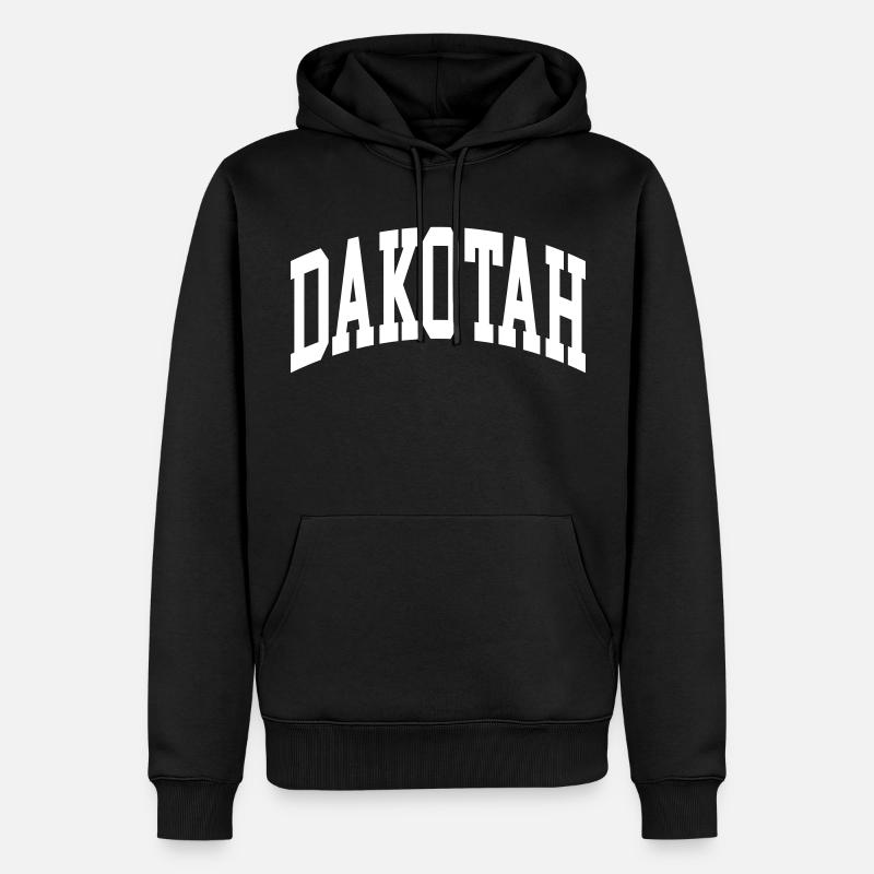 Dakotah - Sweat à capuche Premium bio Homme - noir