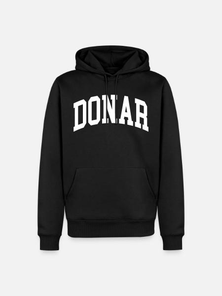 Donar - Sweat à capuche Premium bio Homme - noir