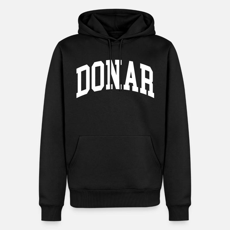 Donar - Sweat à capuche Premium bio Homme - noir