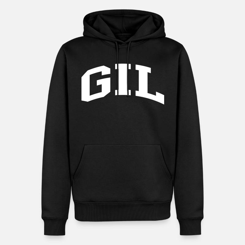 Gil - Männer Premium Bio Hoodie - Schwarz