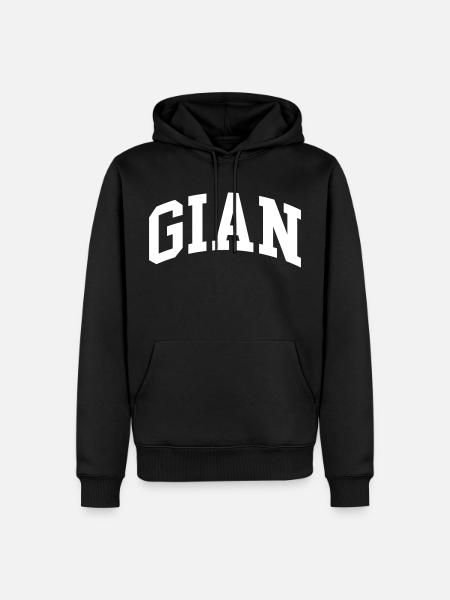 Gian - Männer Premium Bio Hoodie - Schwarz