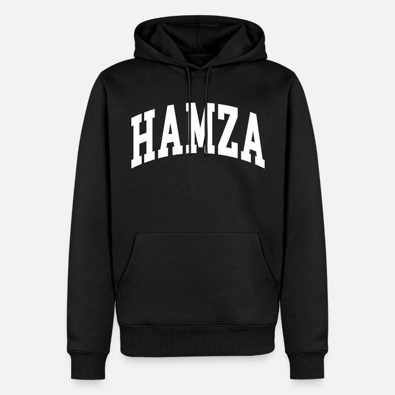 Hamza - Sweat à capuche Premium bio Homme - noir