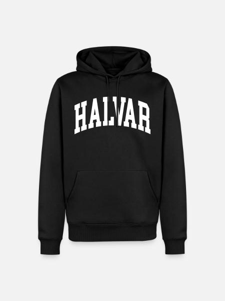 Halvar - Männer Premium Bio Hoodie - Schwarz