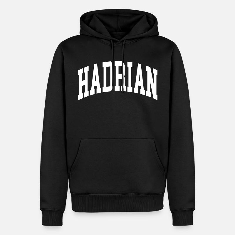 Hadrian - Männer Premium Bio Hoodie - Schwarz