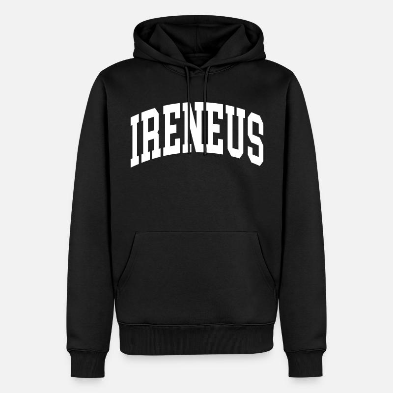 Irénée - Sweat à capuche Premium bio Homme - noir