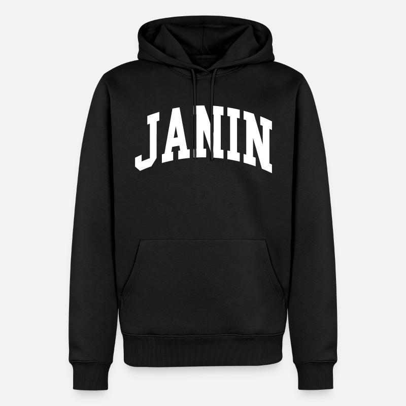 Janin - Männer Premium Bio Hoodie - Schwarz