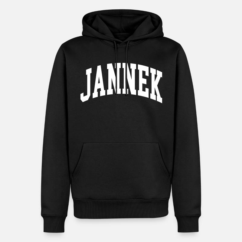 Jannek - Sweat à capuche Premium bio Homme - noir