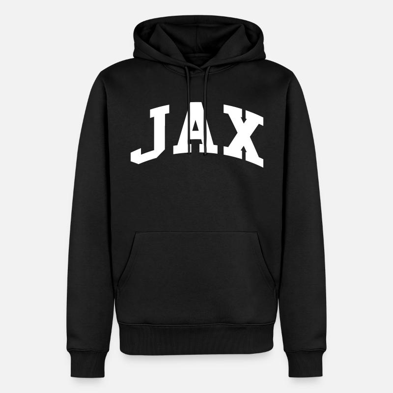 Jax - Sweat à capuche Premium bio Homme - noir