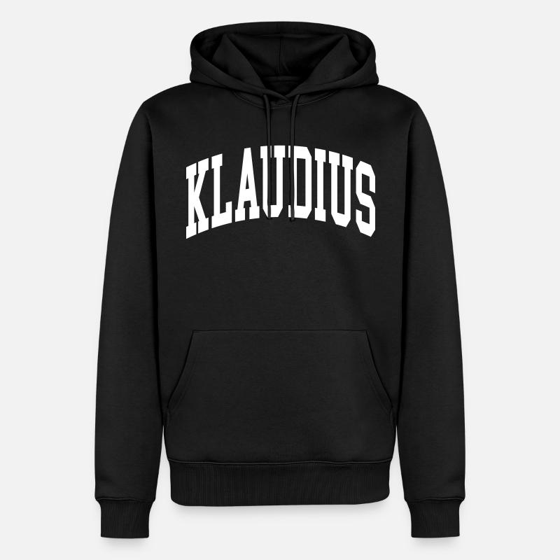 Claudius - Sweat à capuche Premium bio Homme - noir